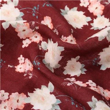 Ramee katoen bedrukte stof